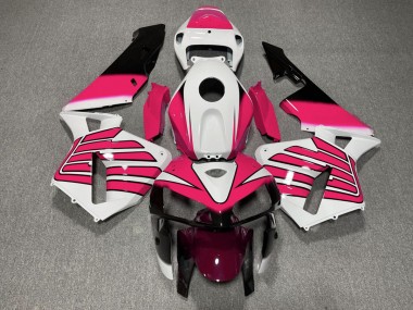 Alas Rosadas & Blancas 2005-2006 Honda CBR600RR Carenado Moto