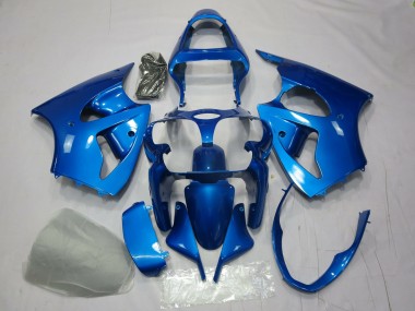 Azul 2000-2002 Kawasaki ZX6R Carenado Moto