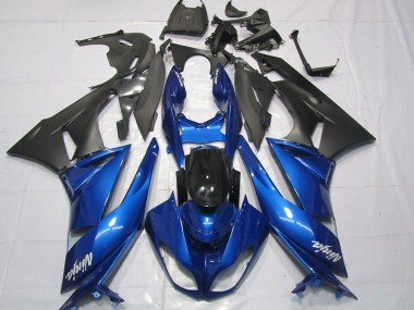 Azul Brillante 2009-2012 Kawasaki ZX6R Carenado Moto