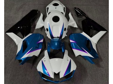 Azul Brillante Blanco & Morado 2013-2023 Honda CBR600RR Carenado Moto