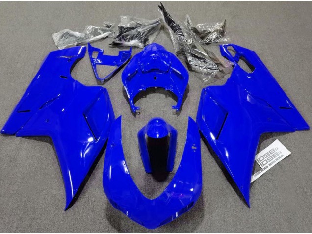 Azul Brillante Liso 2007-2014 Ducati 848 1098 1198 Carenado Moto