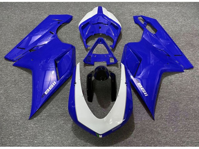 Azul Brillante Sp 2007-2014 Ducati 848 1098 1198 Carenado Moto