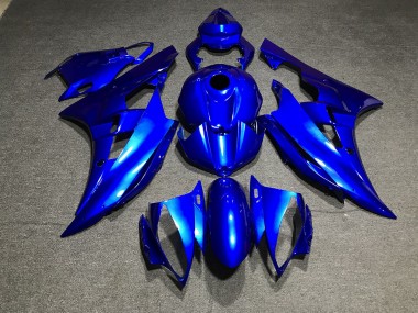 Azul Metálico Liso 2006-2007 Yamaha R6 Carenado Moto