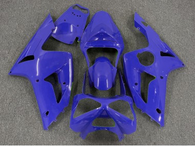 Azul Oscuro Liso 2003-2004 Kawasaki ZX6R Carenado Moto