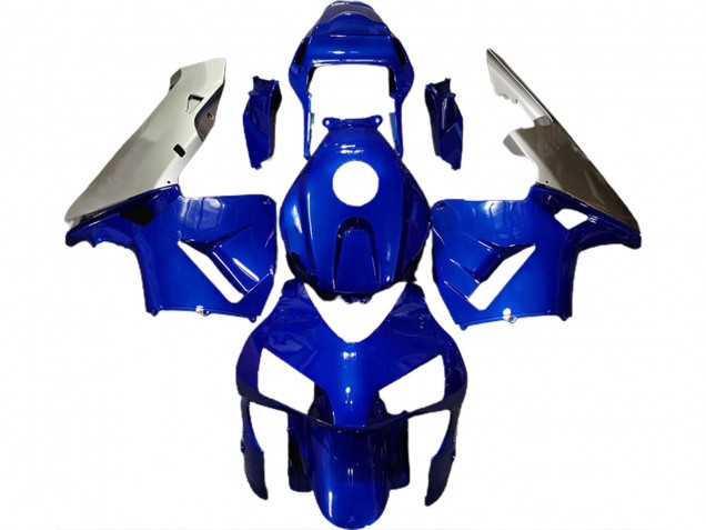 Azul Profundo & Plata 2003-2004 Honda CBR600RR Carenado Moto