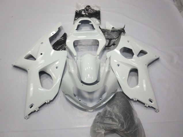 Blanco Brillante 2000-2002 Suzuki GSXR 1000 Carenado Moto