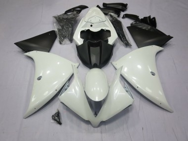 Blanco Brillante 2009-2011 Yamaha R1 Carenado Moto