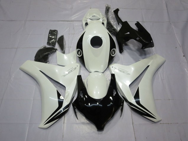 Blanco Perla & Negro 2008-2011 Honda CBR1000RR Carenado Moto