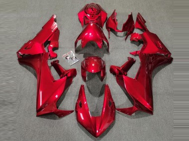 Brillo Rojo Intenso 2017-2023 Honda CBR1000RR Carenado Moto