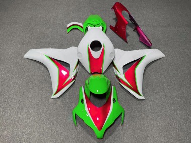 Brillo Verde & Rojo 2008-2011 Honda CBR1000RR Carenado Moto