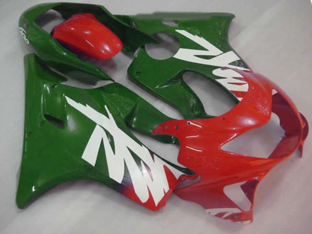 Calcomanía Verde Roja & Blanca 1999-2000 Honda CBR600 F4 Carenado Moto