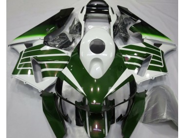 Desvanecimiento Blanco Brillante & Verde 2003-2004 Honda CBR600RR Carenado Moto