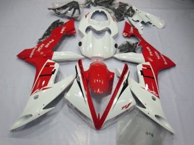 Diseño Blanco & Rojo 2004-2006 Yamaha R1 Carenado Moto