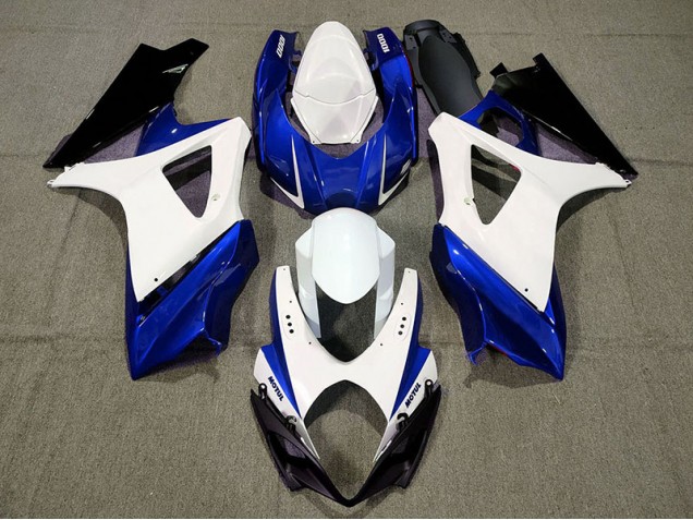 Diseño Personalizado Azul 2007-2008 Suzuki GSXR 1000 Carenado Moto