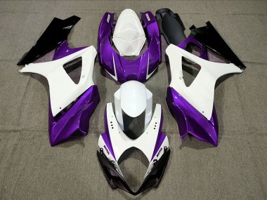 Diseño Personalizado Morado 2007-2008 Suzuki GSXR 1000 Carenado Moto