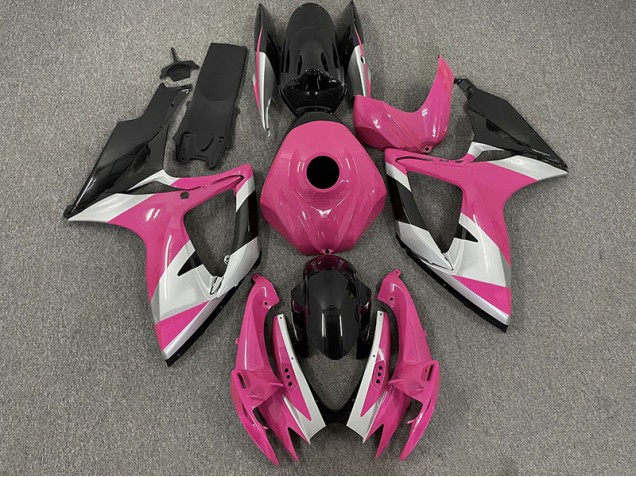 Diseño Rosa 2006-2007 Suzuki GSXR 600-750 Carenado Moto