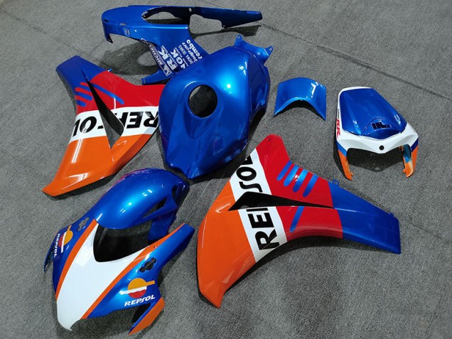 Estilo Azul Perla Repsol 2008-2011 Honda CBR1000RR Carenado Moto