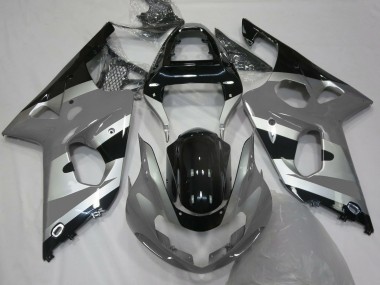 Estilo Gris Plateado OEM 2000-2002 Suzuki GSXR 1000 Carenado Moto