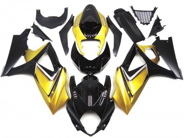 Estilo Personalizado OEM Amarillo Dorado 2007-2008 Suzuki GSXR 1000 Carenado Moto