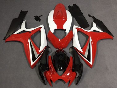 Estilo Rojo 2006-2007 Suzuki GSXR 600-750 Carenado Moto