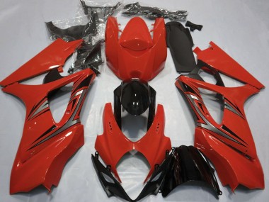 Estilo Rojo OEM 2007-2008 Suzuki GSXR 1000 Carenado Moto