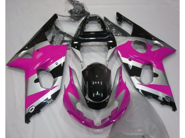 Estilo Rosa Plateado OEM 2000-2002 Suzuki GSXR 1000 Carenado Moto