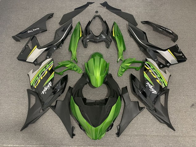 Estilo Verde Esmeralda OEM 2018-2023 Kawasaki Ninja 400 Carenado Moto