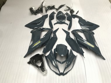 Gris Brillante 2013-2018 Kawasaki ZX6R Carenado Moto