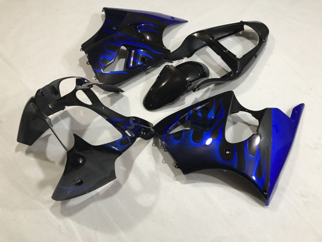 Kit Azul Llama 2000-2002 Kawasaki ZX6R Carenado Moto