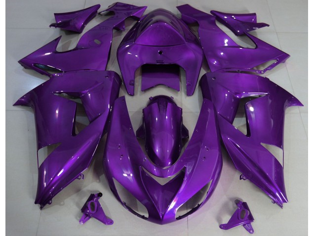 Liso Morado 2006-2007 Kawasaki ZX10R Carenado Moto