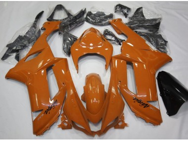 Naranja Brillante 2007-2008 Kawasaki ZX6R Carenado Moto