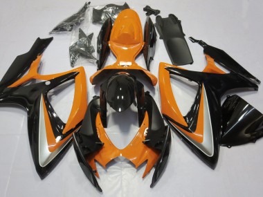 Naranja Brillante Debadged 2006-2007 Suzuki GSXR 600-750 Carenado Moto