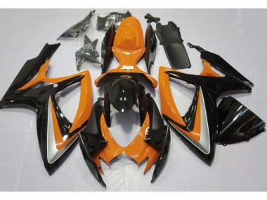 Naranja Brillante Debadged 2006-2007 Suzuki GSXR 600-750 Carenado Moto