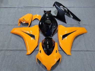 Naranja Brillante & Negro 2008-2011 Honda CBR1000RR Carenado Moto