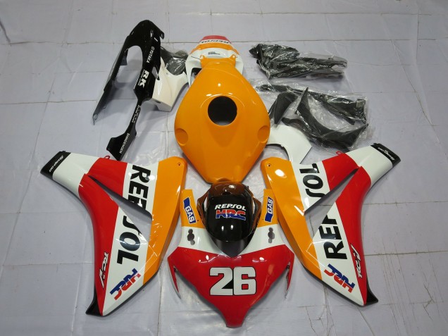 Naranja Claro Repsol 2008-2011 Honda CBR1000RR Carenado Moto