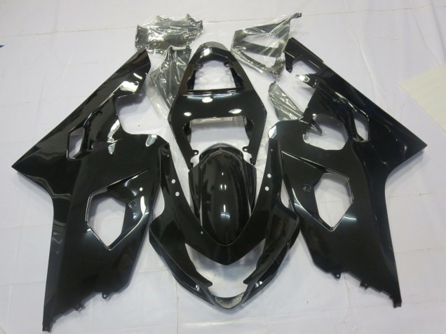 Negro Brillante 2004-2005 Suzuki GSXR 600-750 Carenado Moto