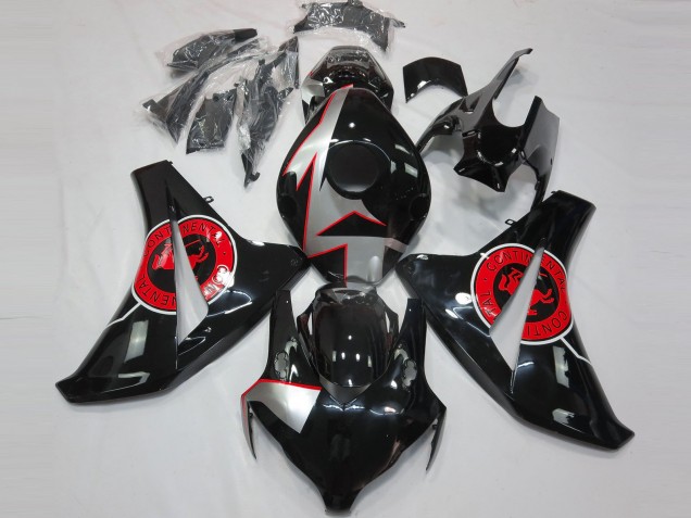 Negro Brillante & Rojo 2008-2011 Honda CBR1000RR Carenado Moto