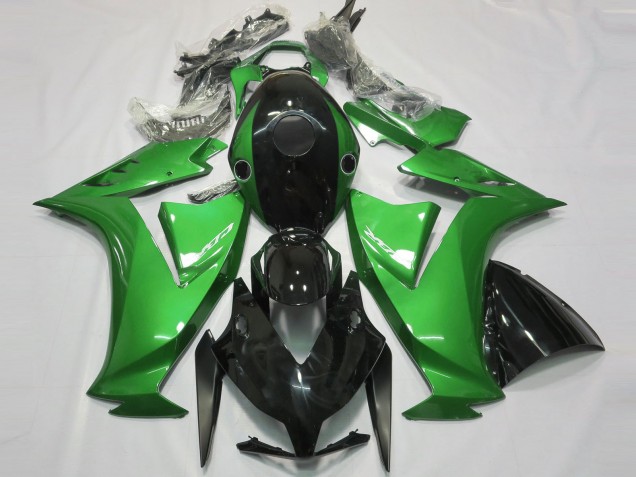 Negro Brillante & Verde 2012-2016 Honda CBR1000RR Carenado Moto