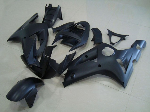 Negro Mate 2003-2004 Kawasaki ZX6R Carenado Moto