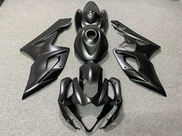 Negro Mate 2005-2006 Suzuki GSXR 1000 Carenado Moto