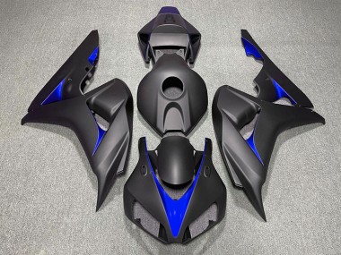 Negro Mate & Azul 2006-2007 Honda CBR1000RR Carenado Moto