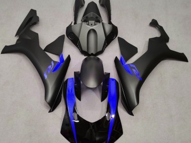 Negro Mate & Azul 2015-2019 Yamaha R1 Carenado Moto