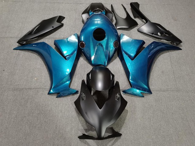 Negro Mate & Azul Especial 2012-2016 Honda CBR1000RR Carenado Moto