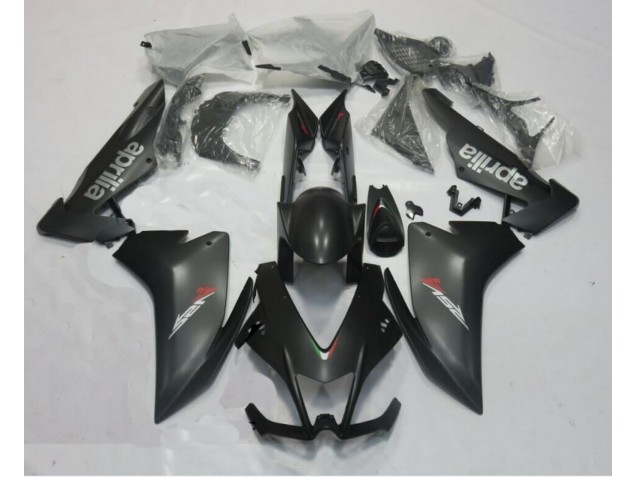 Negro Mate Completo 2010-2015 Aprilia RSV4 1000 Carenado Moto