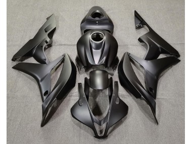 Negro Mate Liso 2007-2008 Honda CBR600RR Carenado Moto