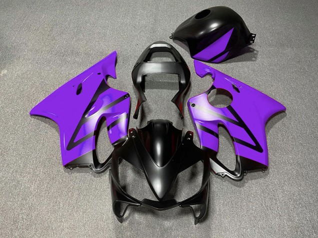 Negro Mate & Morado 2001-2003 Honda CBR600 F4i Carenado Moto