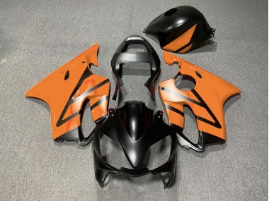 Negro Mate & Naranja 2001-2003 Honda CBR600 F4i Carenado Moto