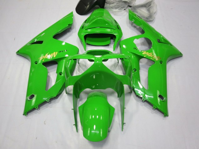 Ninja Verde 2003-2004 Kawasaki ZX6R Carenado Moto