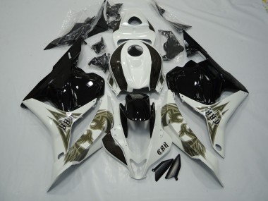 Oro Negro & Blanco 2009-2012 Honda CBR600RR Carenado Moto