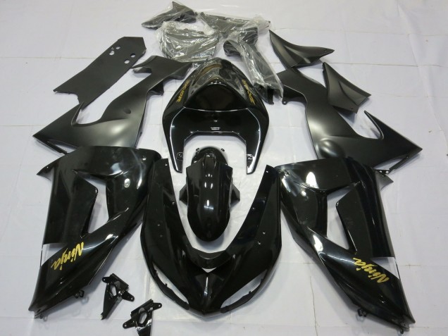 Oro Negro Brillante 2006-2007 Kawasaki ZX10R Carenado Moto